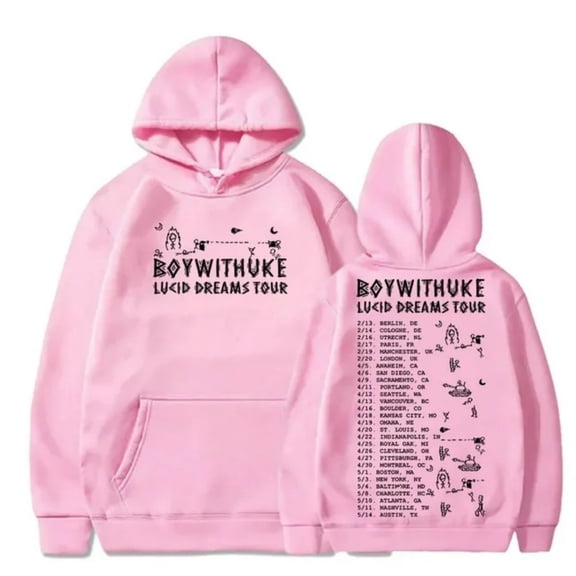 BoyWithUke Hoodies Lucid Dreams Tour Merch For Men/Women Unisex Winter Long Sleeve Sweatshirt Pullover Streetwear