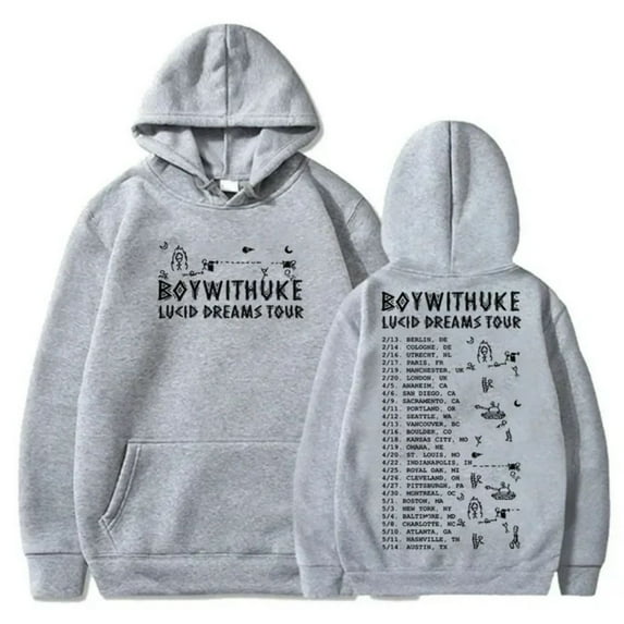 BoyWithUke Hoodies Lucid Dreams Tour Merch For Men/Women Unisex Winter Long Sleeve Sweatshirt Pullover Streetwear