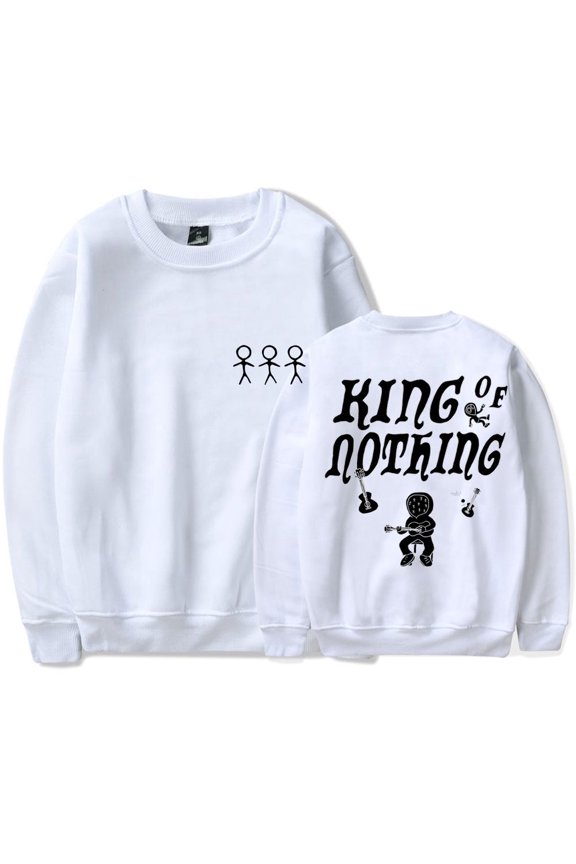 BoyWithUke King of Nothing Logo Long Sleeve T - Shirt - Unisex Hip Hop Fashion Sweatshirt