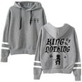 thumbnail image 1 of BoyWithUke King of Nothing Logo Merch Pullover Hoodie - Parallel Bars Sleeve, Streetwear Style, 1 of 5