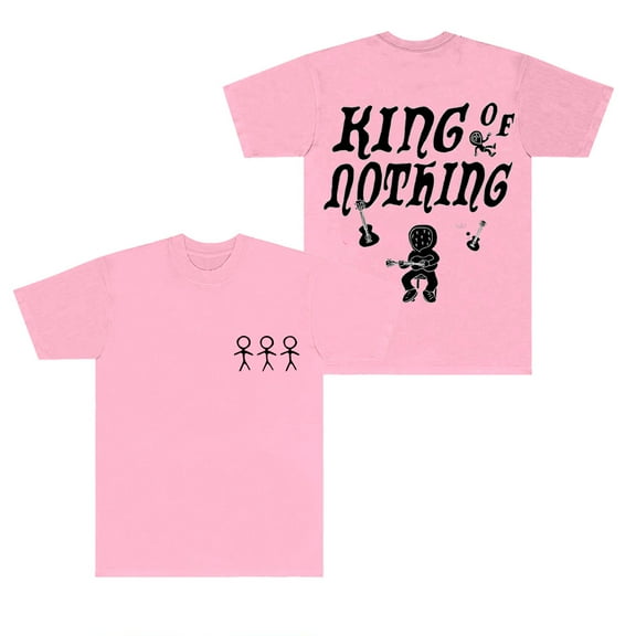 BoyWithUke King of Nothing Logo T-Shirts Burnout World Tour Merch Tee Women Men Fashion Short Sleeve