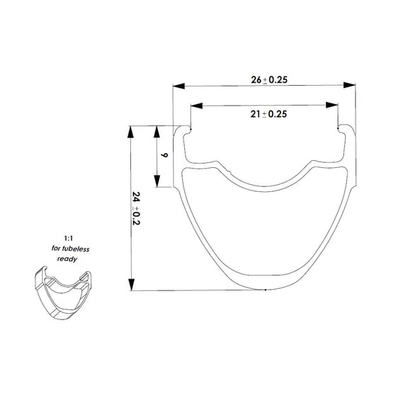 Boyd Rouleur Rim Brake 700c Rim, 32h, Black