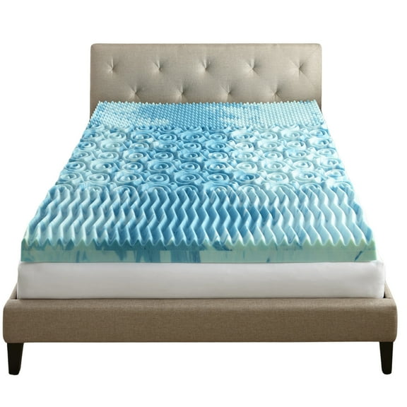 Boyd Sleep 4" Cooling Gel Memory Foam Mattress Topper with Multi-Zone Pressure Relief, Queen Size