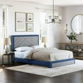 thumbnail image 1 of Boyd Sleep BAPBUG203DB Brayden Linen Upholstered Platform Bed, 1 of 5