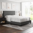 thumbnail image 1 of Boyd Sleep COCL200DB Clayton Linen Upholstered Platform Bed, 1 of 5