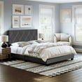 thumbnail image 1 of Boyd Sleep DIBK204TW Decker Linen Upholstered Platform Bed, 1 of 5