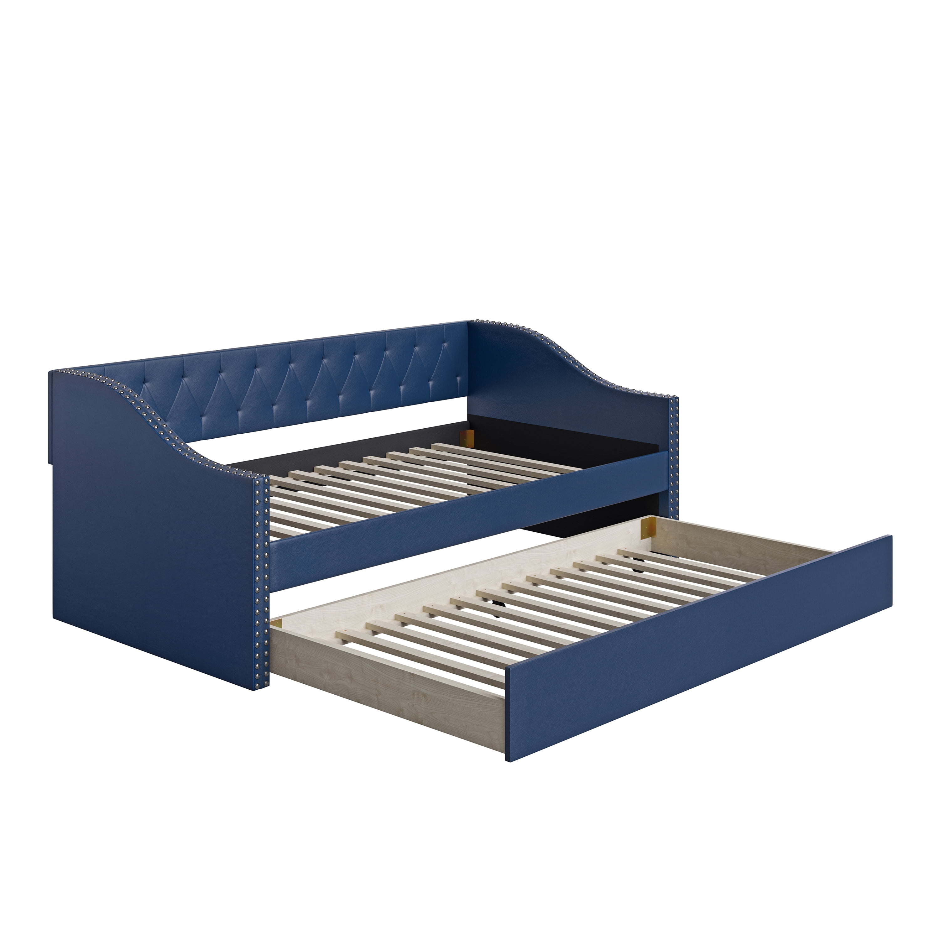 Blue twin 2024 bed with trundle