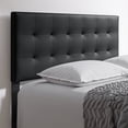 thumbnail image 1 of Boyd Sleep Faux Leather Instant Adjustable Headboard, Black, 1 of 10