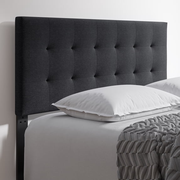 Boyd Sleep Linen Instant Adjustable Headboard, Charcoal