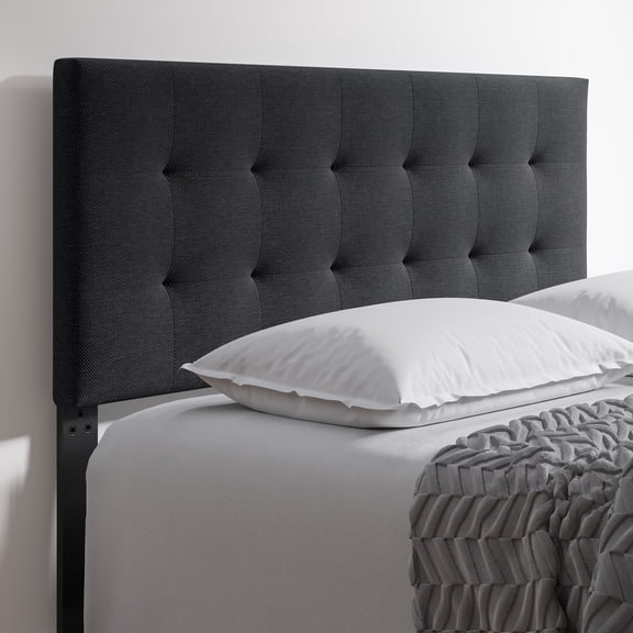 Boyd Sleep Linen Instant Adjustable Headboard, Charcoal