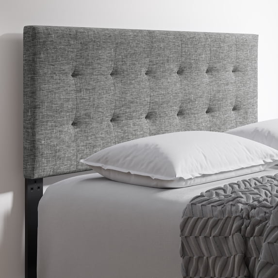 Boyd Sleep Linen Instant Adjustable Headboard, Gray