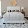 thumbnail image 1 of Boyd Sleep Napoli White Faux Leather Twin Size Fully Upholstered Platform Bed Frame with Adjustable Headboard, Qualified Box Spring or Foundation Required for Use, 1 of 13