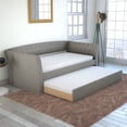 thumbnail image 1 of Boyd Sleep New Castle Gray Tufted Upholstered Daybed with Trundle Bed, Twin, 1 of 6