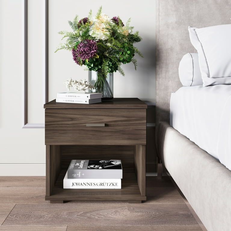 Boyd Sleep Novara One Drawer Nightstand with Open Storage