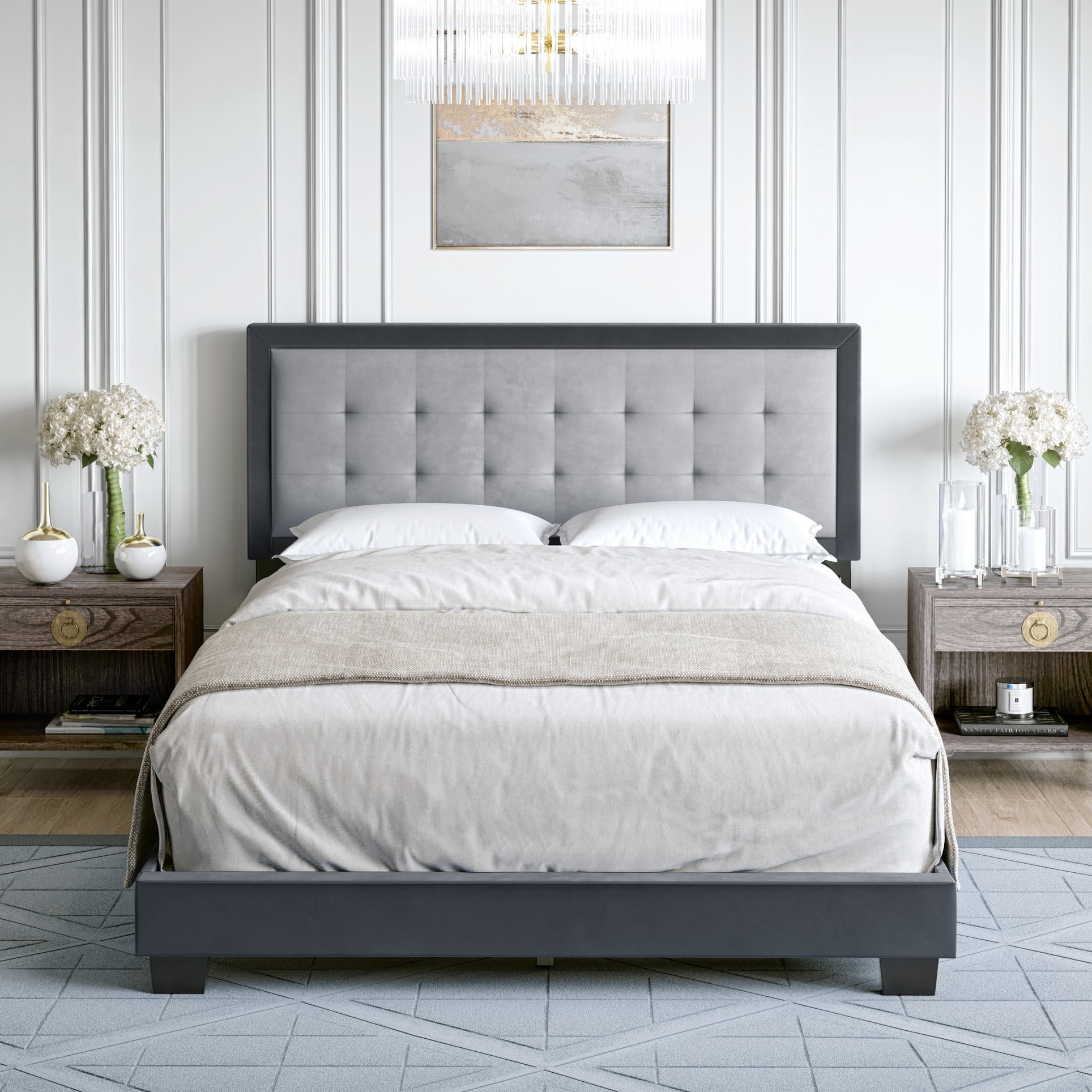 Boyd Sleep Pisa Velvet Platform Bed Frame Blue UK Ubuy