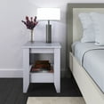 thumbnail image 1 of Boyd Sleep Prato One Shelf Open Storage Nightstand, White, 1 of 7