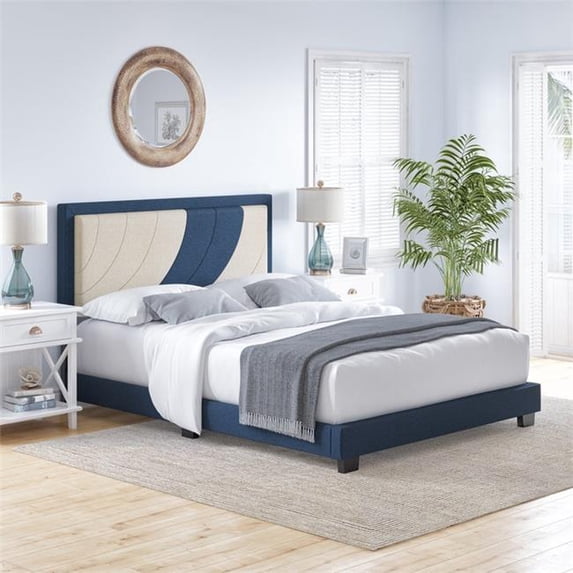Boyd Sleep SAPBBW202DB Sasha Linen Upholstered Platform Bed