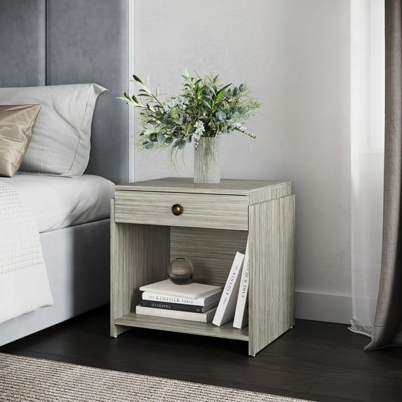 Boyd Sleep Sydney Single Drawer Nightstand, Gray
