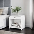 thumbnail image 1 of Boyd Sleep Sydney Single Drawer Nightstand, White, 1 of 8