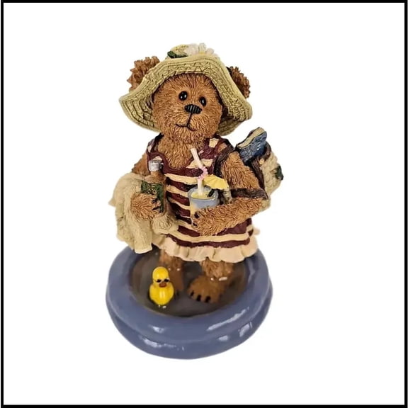 Boyd's Bears "Esther Hippydipper Summer Olympics" #227786 Kiddie Pool Straw Hat