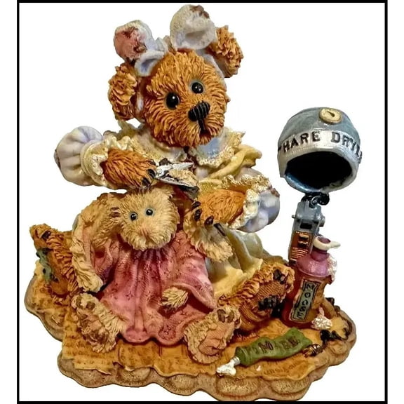 Boyd's Bears Figurine "Wanda & Gert...A Little Off The Top Hairstylist #227719