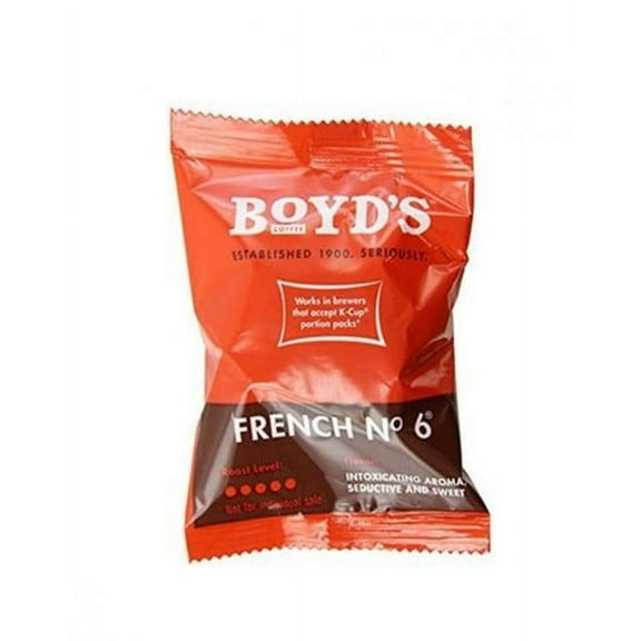 Boyd's Single Serve Coffee, 80 Compostable Single Pods (French No. 6)