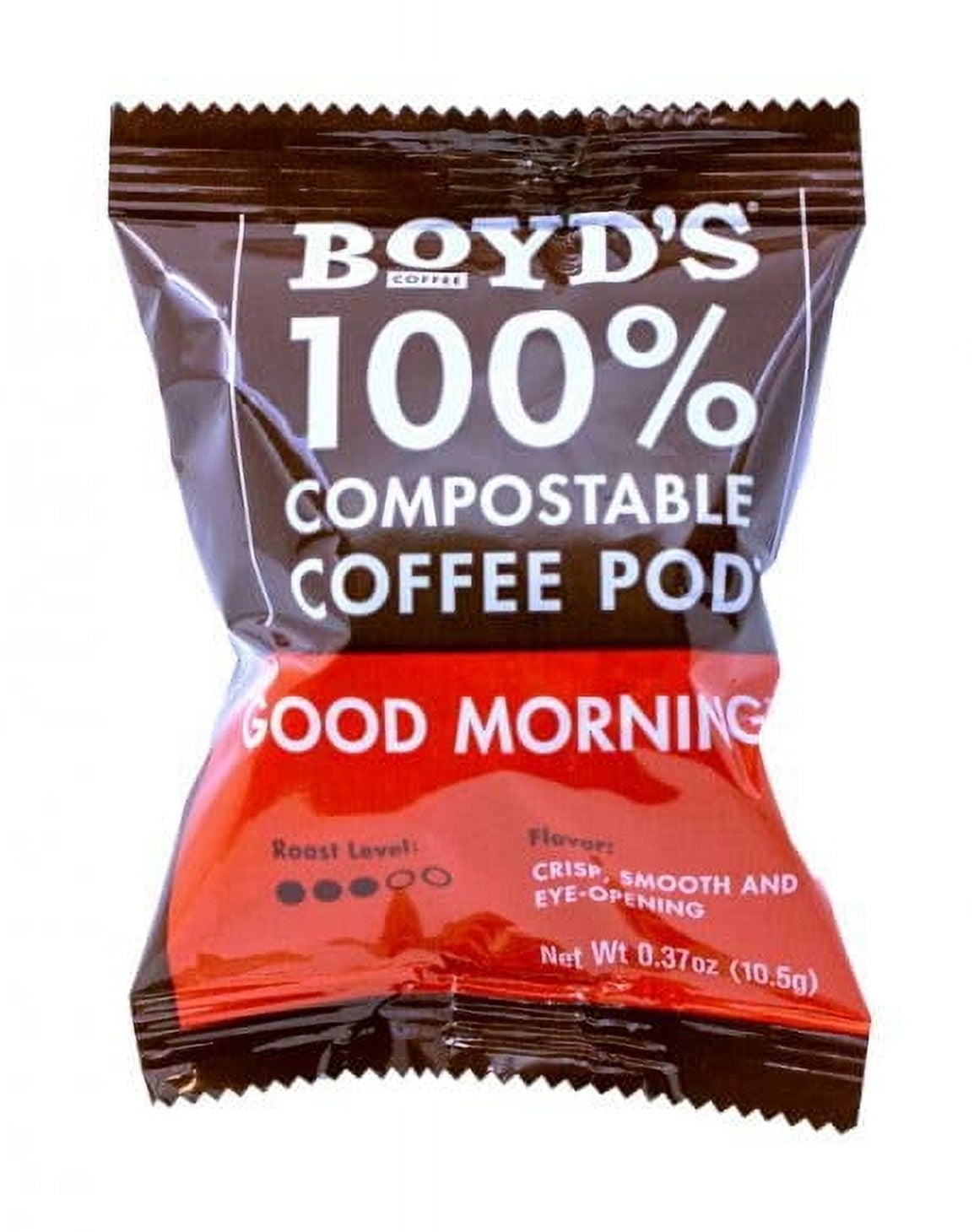 Boyd's Single Serve Coffee, 80 Compostable Single Pods (Good