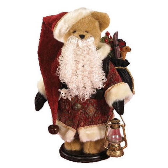 Boyds Bear Plush Nicholas Kringle bright Fabric Limited Edition Christmas Santa