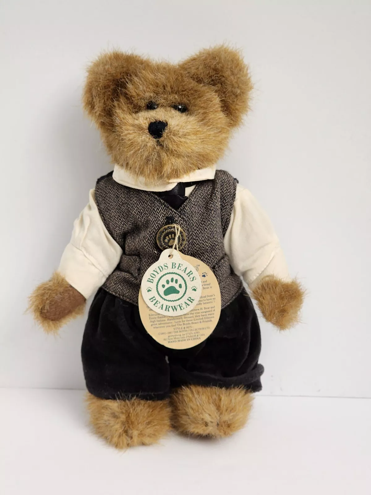 Boyds Bears Edmund T. Bear #9175-12 - Walmart.com