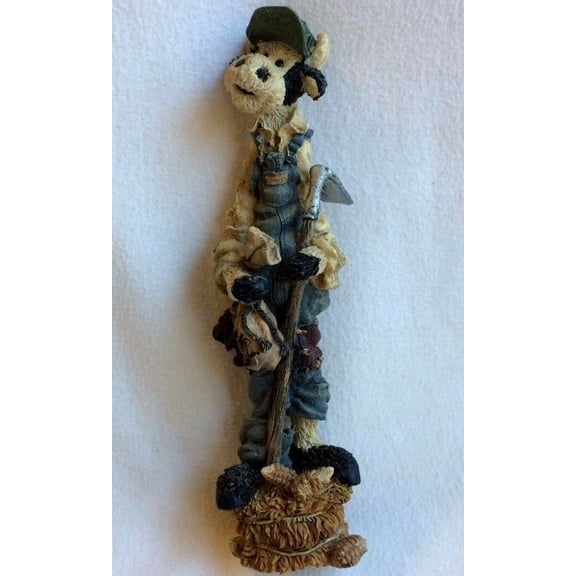 Boyds Bears Folkstone Resin Figurine Rufus...Hoe Down
