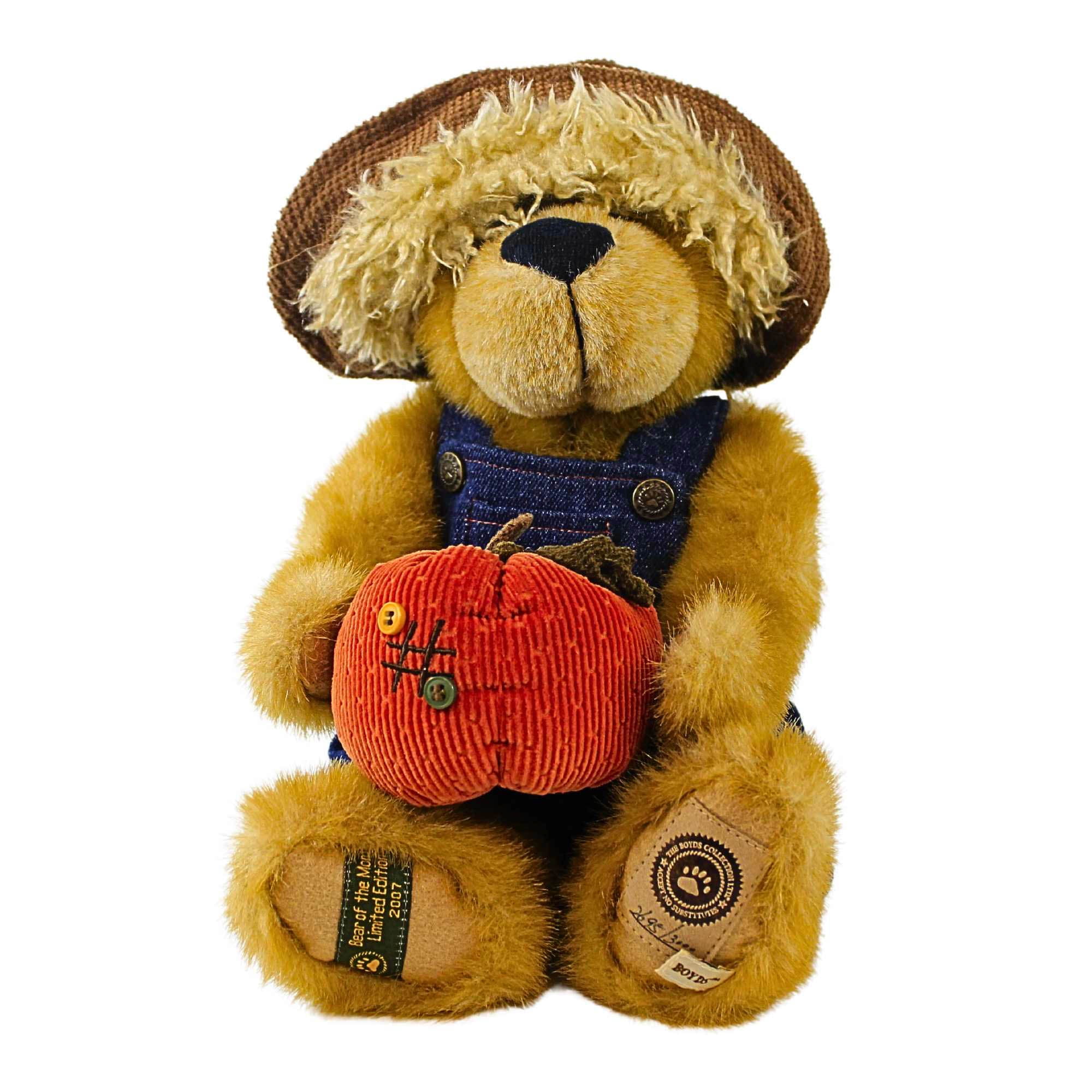Boyds Bears Plush 14.00In Jeffrie, Polyester, Scarecrow Fall