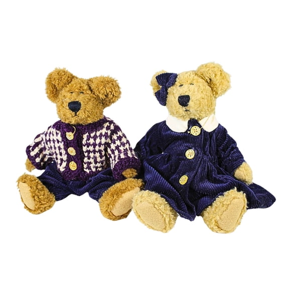 Boyds Bears Plush Devon & Stafford Set/2 - 2 Plush Bears 8 Inch, Polyester - Bear Bean Gcc 94859 Gcc