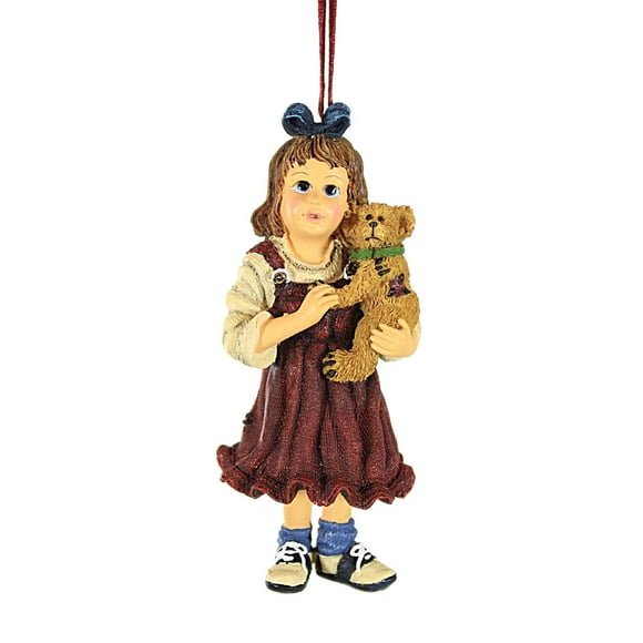 Boyds Bears Resin 4.00In Samantha W/ Conner...Best Friend, Resin, Christmas Dollstone Ornament 25861