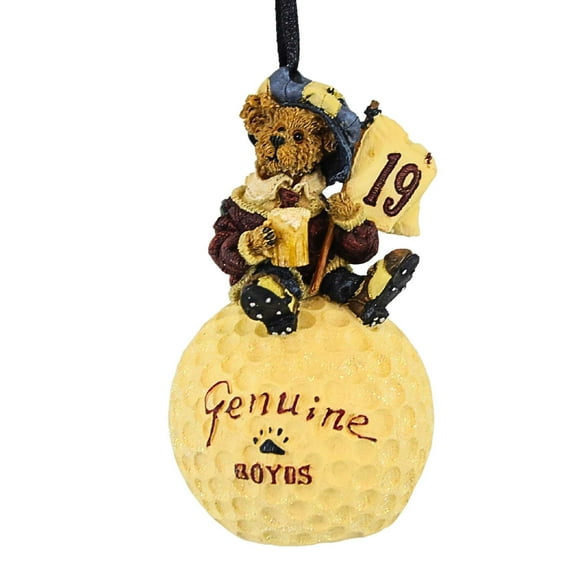 Boyds Bears Resin 4.50In Mcduffer...The 19Th Hole Ornament, Resin, Golf Ball Bearstone 25719