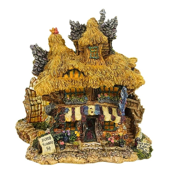 Boyds Bears Resin 5.00In Martha's Bearly Bloom'n Flower Shop, Resin, Bearly-Built Villages 19016