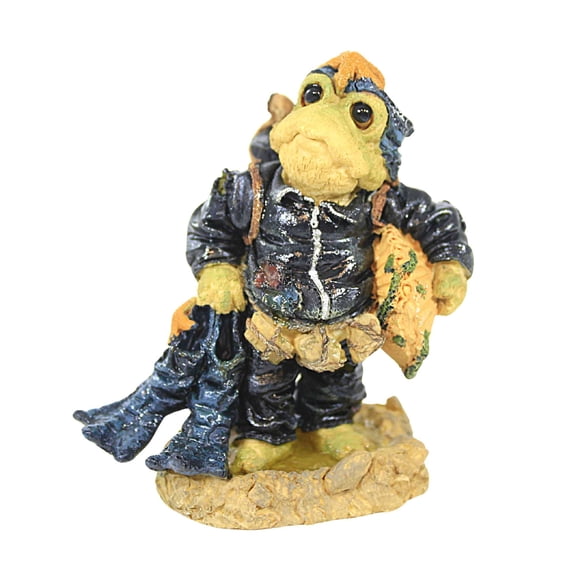 Boyds Bears Resin Bridges Scuba Frog - 1 Figurine 4 Inch, Resin - Oyster Wee Folkstone 1E 36751