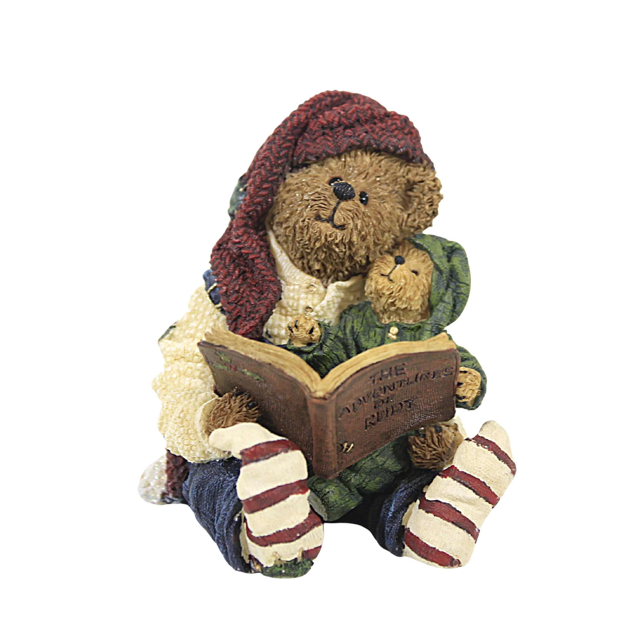 Boyds Bears Resin Elvin W/ Ollie Holiday Classics - 1 Figurine 3 Inch ...