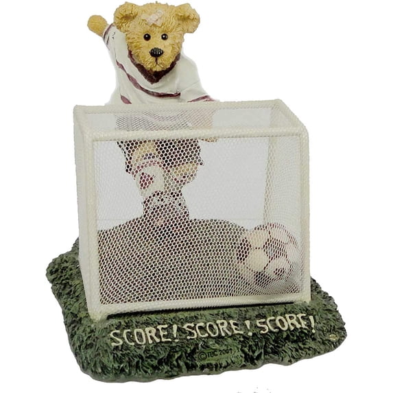 Boyds Bears Resin Sammy Hattrick Score - 1 Figurine 4 Inch, Resin - Bearstone Soccer 1E 2277801