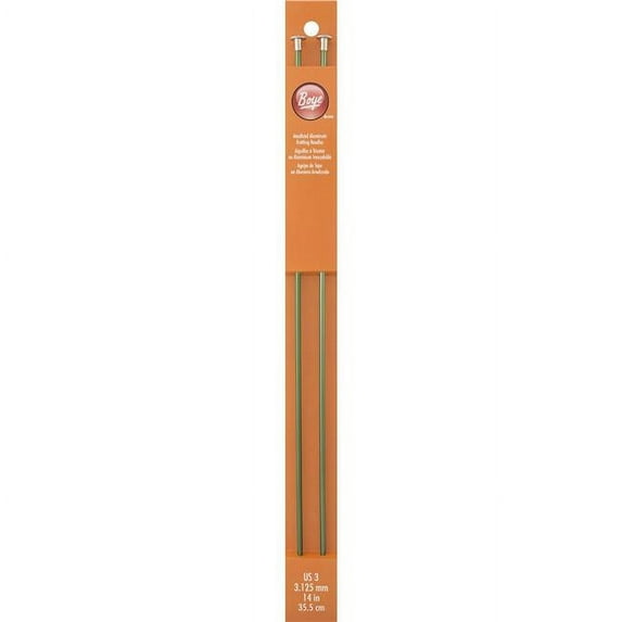 Boye 14" (36cm) Single Points, Pair Knitting Needles