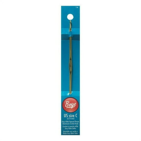 Boye Aluminum 6" Size C Crochet Hook