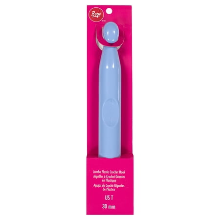Boye Blue 30mm Jumbo Plastic Crochet Hook by Simplicity, Size T