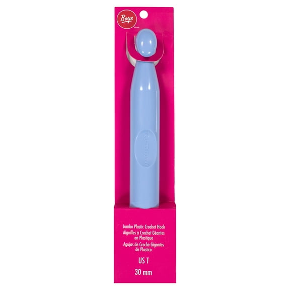 Boye Blue 30mm Jumbo Plastic Crochet Hook by Simplicity, Size T