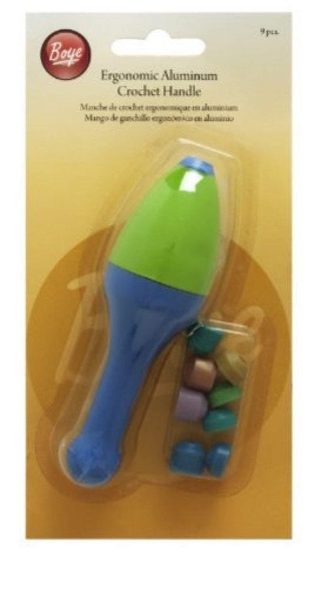 Boye Crochet Dude Aluminum Crochet Handle with 8 Assorted Washers, Assorted