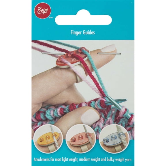Boye Finger Guides - Assorted Colors, Set of 3