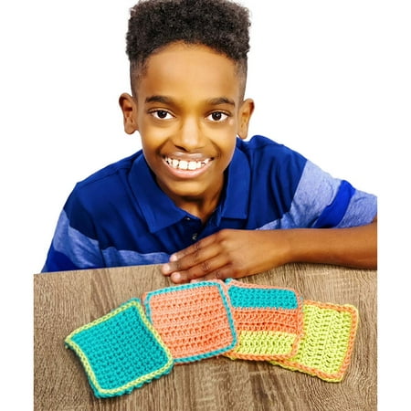 Boye® Jonah’s Hands™ Crochet Friends Coaster Set Crochet Yarn Kit