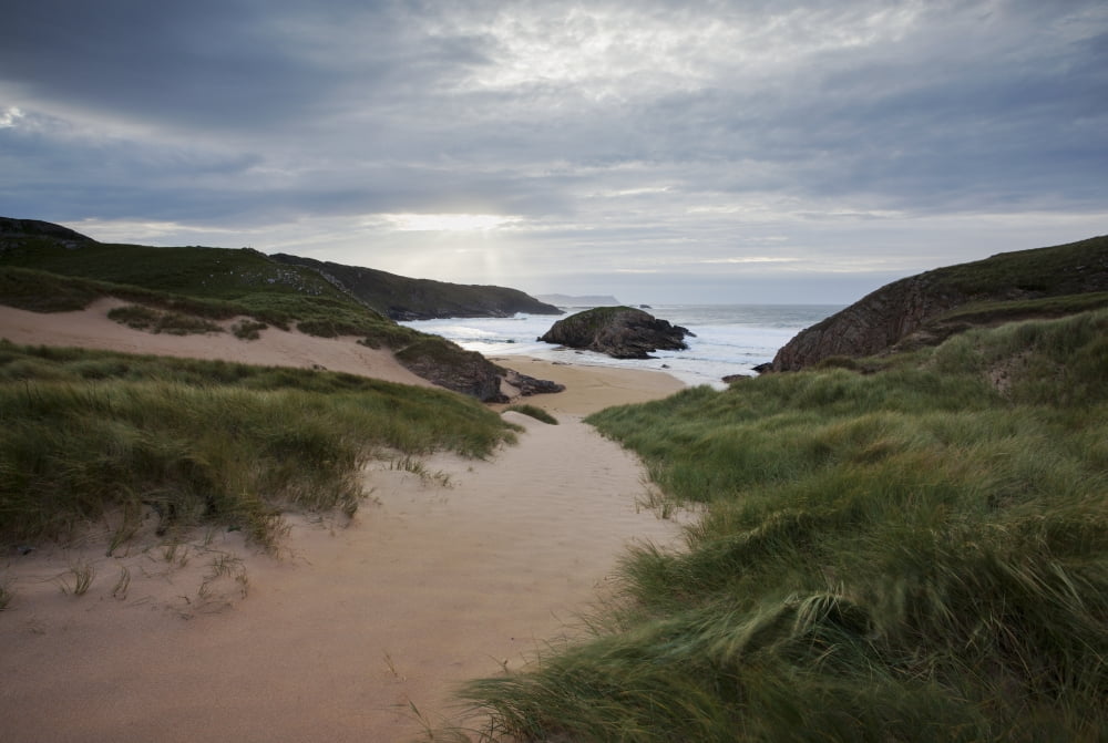 Boyeeghter Bay also known as Murder Hole County Donegal Ireland Canvas Art - Peter McCabe Design Pics (18 x 12)
