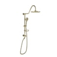 thumbnail image 1 of Boyel Living 10 Inch Rainfall Shower System Wall-mount with Shower Head and Handheld Shower Bathroom Shower Heads Exposed Pipe Brushed Gold, 1 of 4