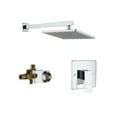 thumbnail image 1 of Boyel Living 10 inch Rain Shower System Single Function Wall Mount Square Shower Head,Chrome, 1 of 9