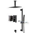 thumbnail image 1 of Boyel Living 10 inches Rain Shower System Ceiling Mount Dual Shower Heads with Adjustable Handheld Shower Matte Black, 1 of 10