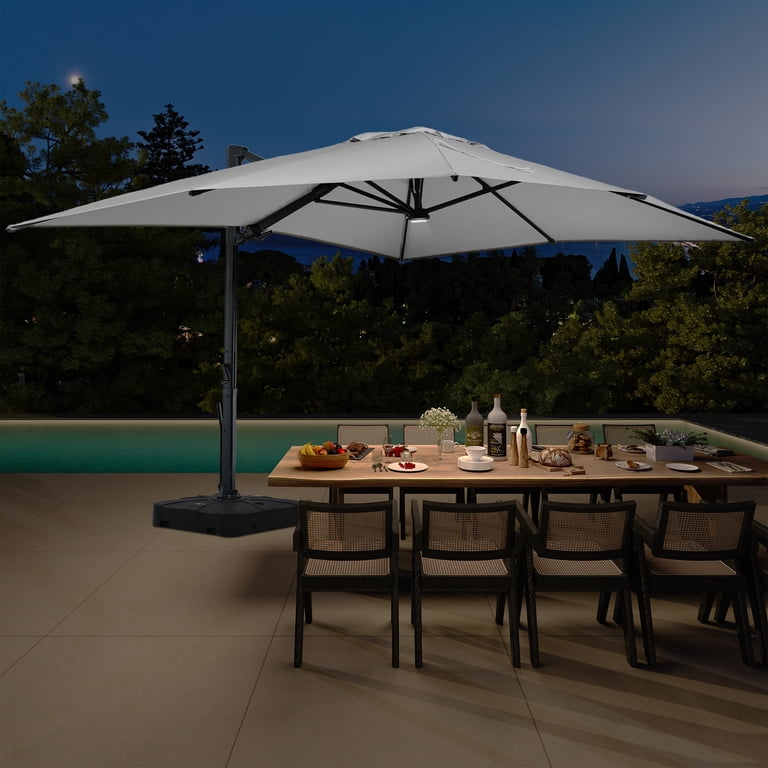 11 foot patio umbrella canada Outsunny 11' Patio Umbrella with 360° Rotation & UPF 50 Protection